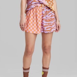 NWT! MULTI-PATTERNED PULL ON SHORTS!